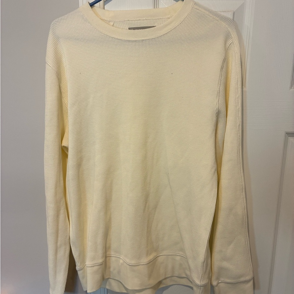 Everlane Men's Off-White Crewneck Sweater